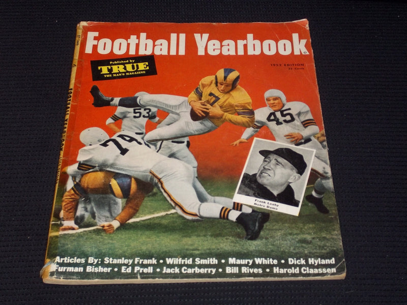 1952 TRUE'S FOOTBALL YEARBOOK MAGAZINE - FRANK LEAHY COVER - E 7889