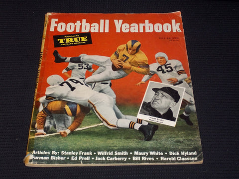 1952 TRUE'S FOOTBALL YEARBOOK MAGAZINE - FRANK LEAHY COVER - E 7889