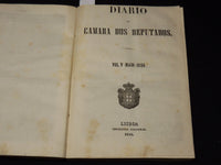 1856 JAN-JUL DIARIO DA CAMARA DOS DEPUTADOS VOLUMES LOT OF 3 - LISBOA - KD 2016K