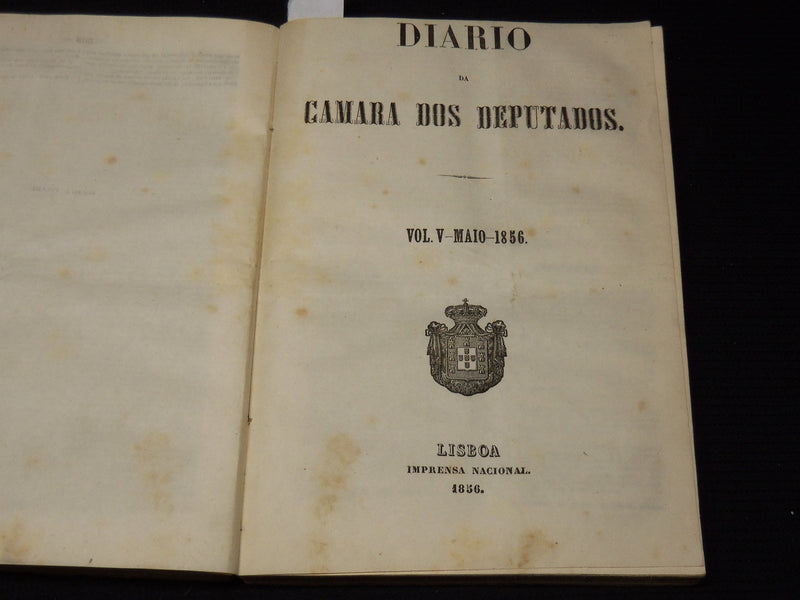 1856 JAN-JUL DIARIO DA CAMARA DOS DEPUTADOS VOLUMES LOT OF 3 - LISBOA - KD 2016K