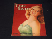 1940 APRIL TRUE STORY MAGAZINE - SUSAN HAYWARD FRONT COVER - E 15096