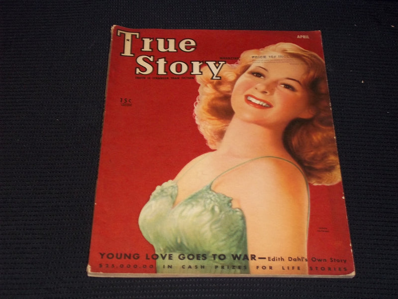 1940 APRIL TRUE STORY MAGAZINE - SUSAN HAYWARD FRONT COVER - E 15096