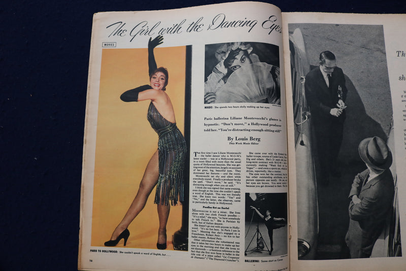 1955 AUGUST 27 THIS WEEK MAGAZINE - MAUREEN O'HARA AD - E 22985