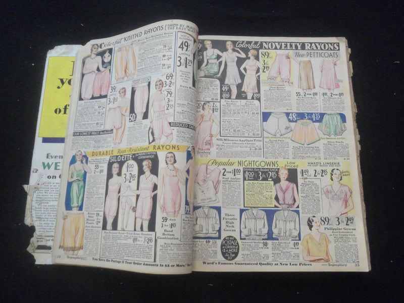 1931-32 FALL AND WINTER MONTGOMERY WARD CATALOG - ST. PAUL, MINNESOTA- R 93E