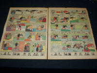 1938 THE SUNDAY REPUBLICAN COLOR COMIC FRONT PAGES LOT OF 6 - NTL 82E