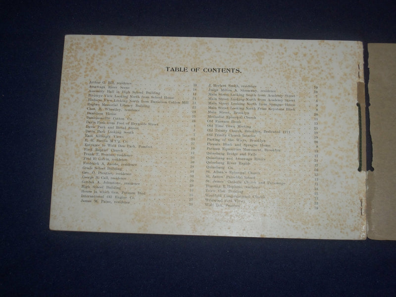 1908 SIXTY GLIMPSES OF DANIELSON AND VACINITY - CONNECTICUT - J 6419