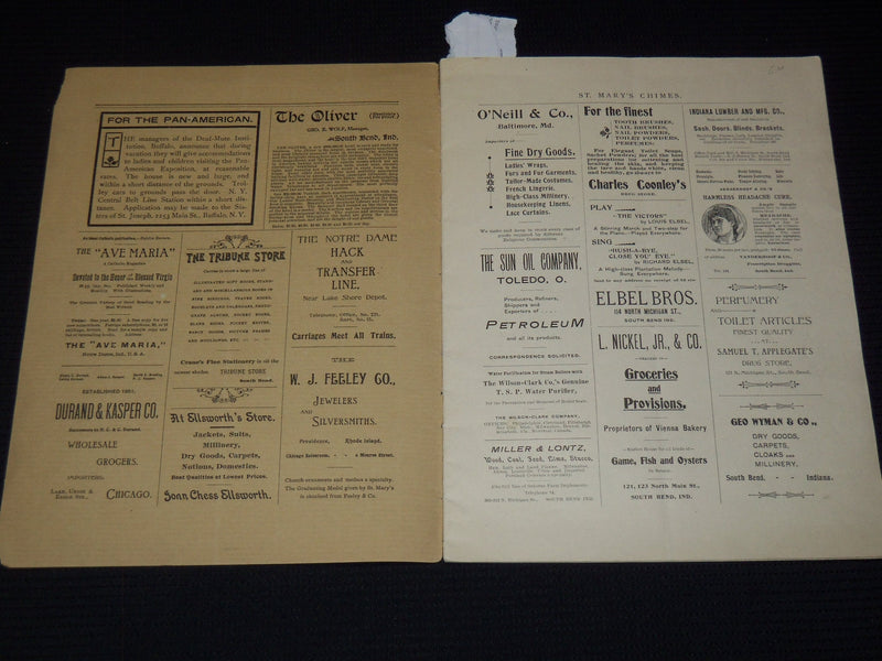 1901 APRIL ST. MARY'S CHIMES MAGAZINE - NORTRE DAME - J 7938