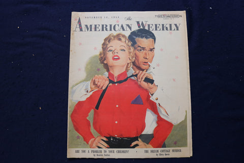 1954 NOV 14 AMERICAN WEEKLY MAGAZINE - JOHN WAYNE ARTICLE AND PHOTO - E 23260