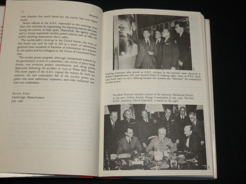 1982 CULT OF THE ATOM HARDCOVER BOOK BY DANIEL FORD - KD 6516