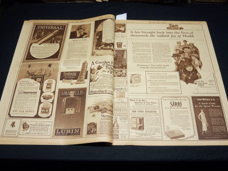 1922 NOVEMBER 12 NEW YORK TIMES PICTURE SECTION - ALFRED E. SMITH - NT 8860