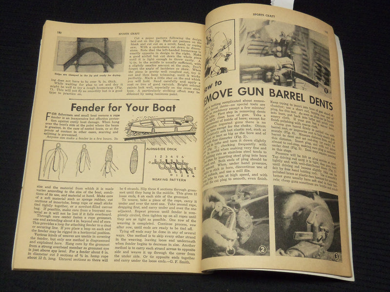 1953 SPORTS CRAFT MAGAZINE - VOLUME 1 - GOLF CART PLANS - DUCK BOAT - K 1010