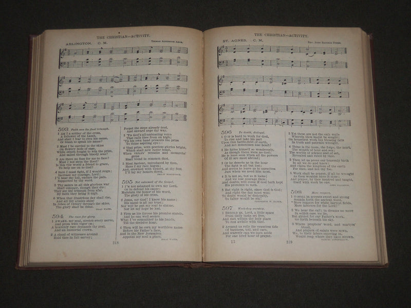 1902 METHODIST EPISCOPAL CHURCH HYMNAL HARDCOVER BOOK - KD 4473
