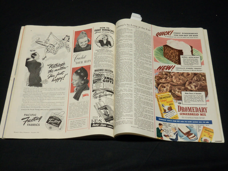 1941 NOVEMBER WOMAN'S HOME COMPANION MAGAZINE - BEAUTIFUL FRONT COVER - F 567J