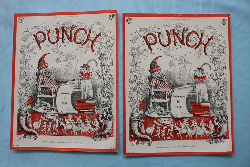 1954 PUNCH MAGAZINE - LOT OF 25 - O 3970