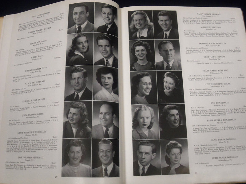 1947 L'AGENDA BUCKNELL UNIVERSITY LEWISBURG PENNSYLVANIA YEARBOOK - YB 127