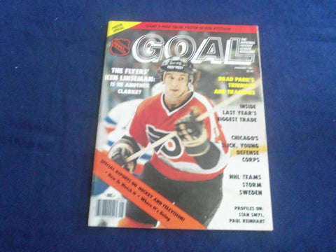 1981 JANUARY NHL GOAL MAGAZINE - KEN LINSEMAN COVER - F 253N