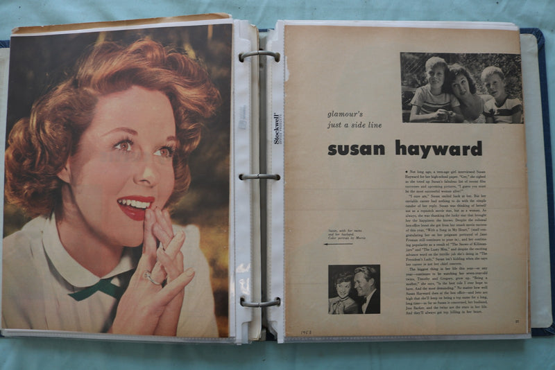 SUSAN HAYWARD SCRAPBOOK - E 26487