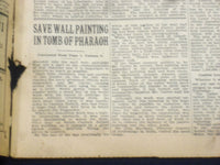 1923 DECEMBER 3 NEW YORK TIMES - SAVE PAINTING IN TOMB OF PHARAOH - NT 9211