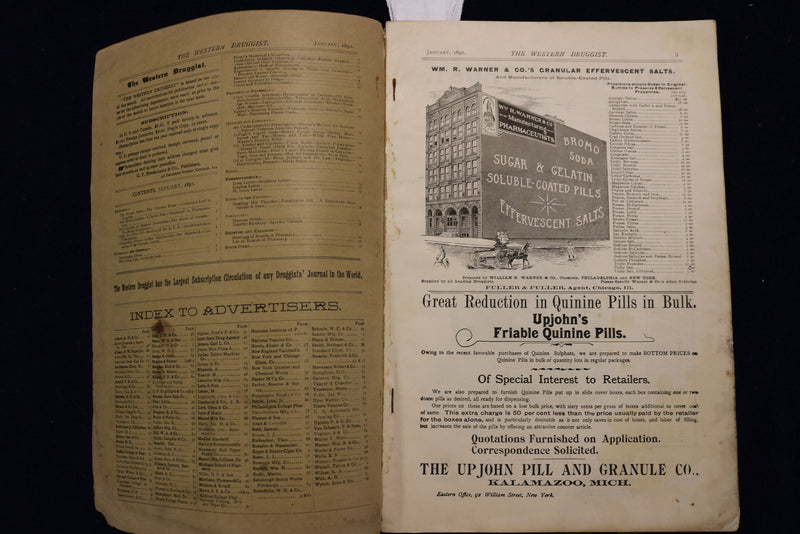 1892 JANUARY 15 WESTERN DRUGGIST MAGAZINE - K 1656