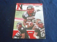 2005 SEP 3 FOOTBALL PROGRAM - NORTHEASTERN UNIV VS GEORGIA SOUTHERN - SP 1217M
