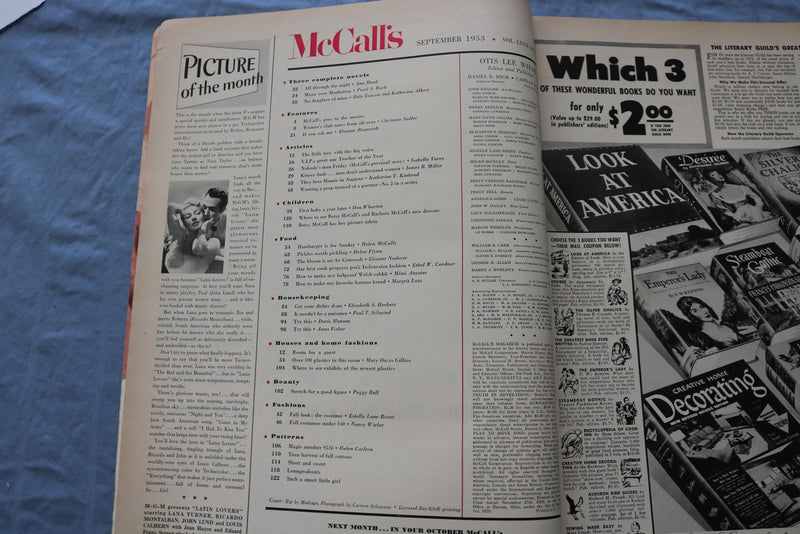1953 SEPTEMBER MCCALL'S MAGAZINE - MEN DON'T UNDERSTAND WOMEN - SP 4787I