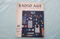 1943 OCTOBER RADIO AGE MAGAZINE - RCA PHOSPHORS COVER - E 26695