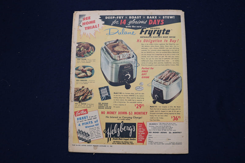 1953 NOVEMBER 29 DES MOINES PICTURE MAGAZINE - JIMMY STEWART COVER - E 23158