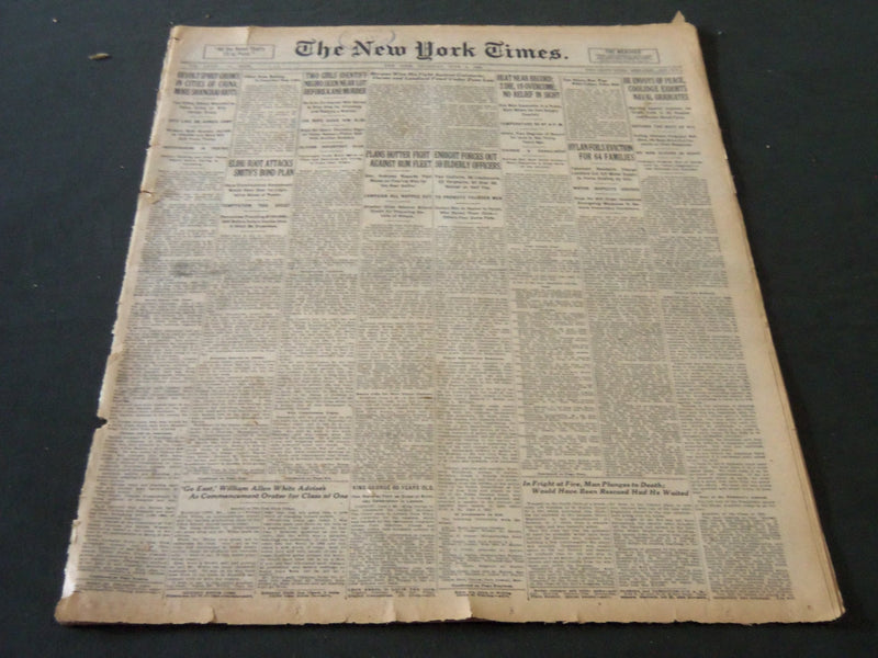 1925 JUNE 4 NEW YORK TIMES - ELIHU ROOT ATTACKS SMITH'S BOND PLAN - NT 5423