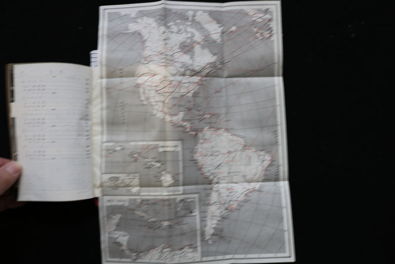 JAPANESE TOUR GUIDE OF U.S. FOLD-OUT MAPS - K 3023