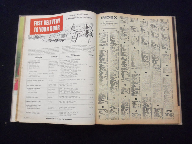 1961 FALL MONTGOMERY WARD BOOK OF VALUES CATALOG-HARDCOVER- KANSAS CITY,MO-R 96A
