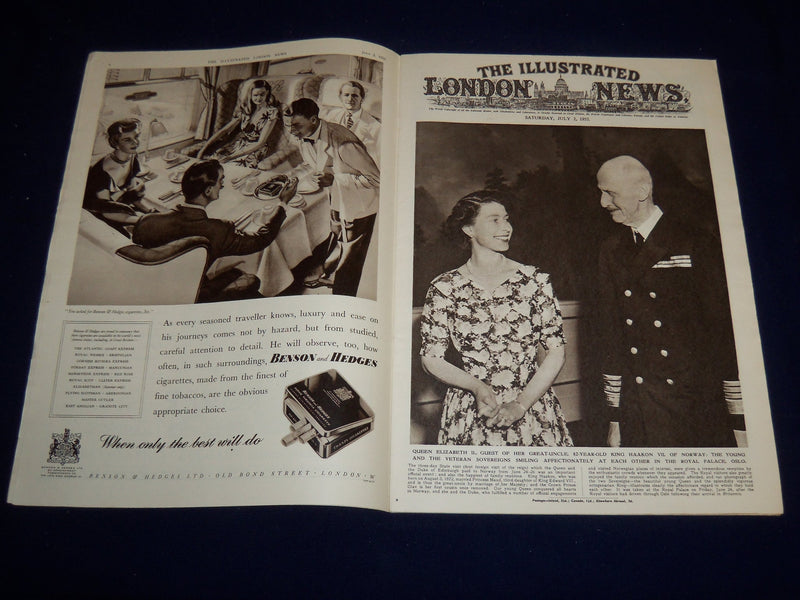 1955 JULY 2 ILLUSTRATED LONDON NEWS MAGAZINE - QUEEN ELIZABETH II - E 8010