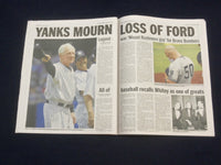 2020 OCTOBER 10 NEW YORK DAILY NEWS NEWSPAPER - WHITEY FORD DIED 1928-2020