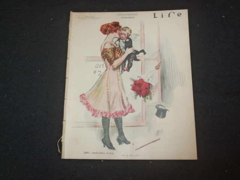 1911 JANUARY 26 LIFE MAGAZINE - J. M. FLAGG ILLUSTRATED COVER - ST 6440