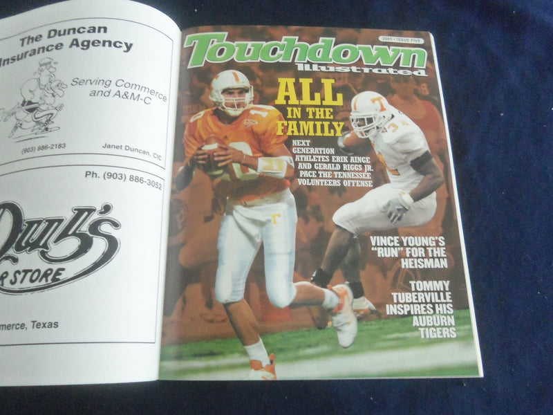 2005 OCT 29 FOOTBALL PROGRAM -TEXAS A&M COMMERCE VS WEST TEXAS A&M - SP 1216W