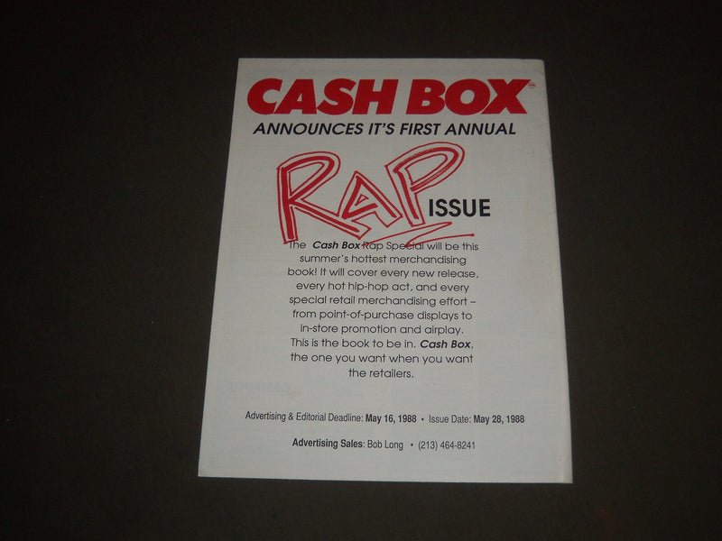 1988 APRIL 30 CASHBOX MAGAZINE - PEABO BRYSON COVER - SP 3544