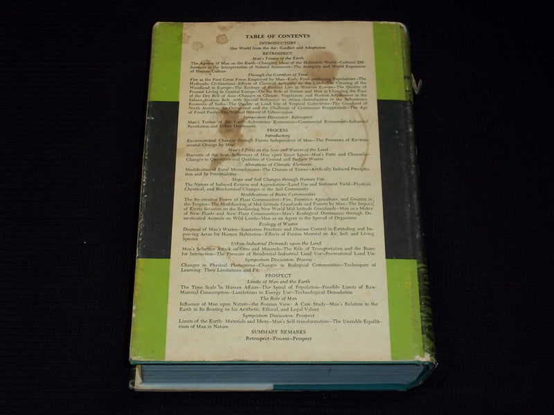 1956 MAN;S RACE IN CHANGING THE FACE OF THE EARTH HARDCOVER BOOK - KD 7614