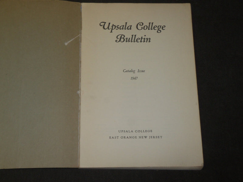 1947-1948 UPSALA COLLEGE BULLETINS LOT OF 2 - EAST ORANGE NEW JERSEY - KD 5197