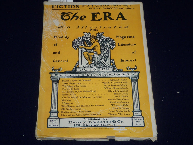 1901 OCTOBER THE ERA MAGAZINE - PRINCE CHARKO BY MAXIM GORKY - SP 2520