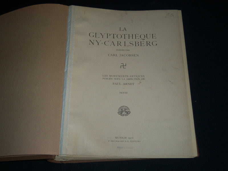 1912 LA GLYPTOTHEQUE NY-CARLSBERG VOLUME BY CARL JACOBSEN - FRENCH - Z 87