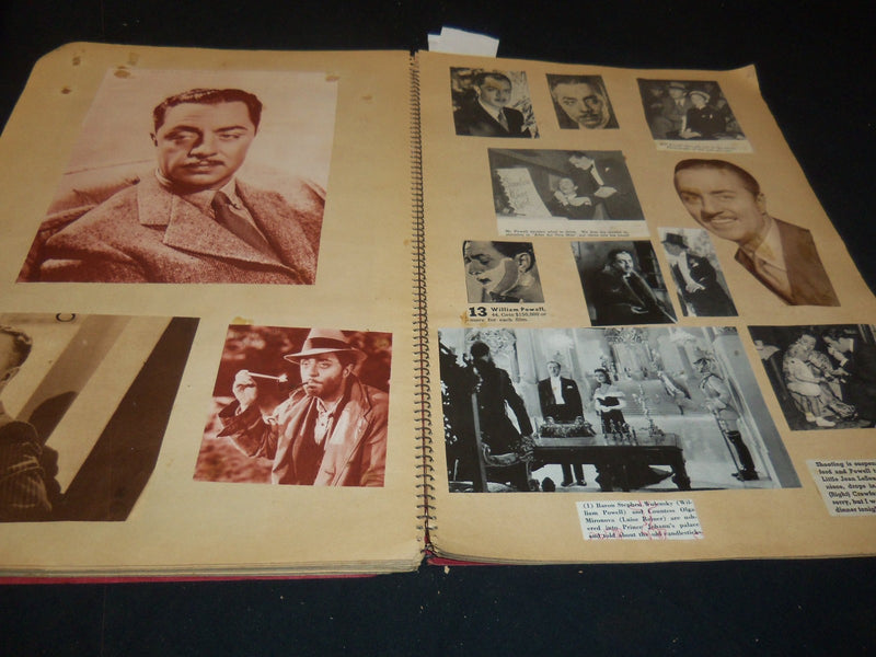 HOLLYWOOD MOVIE STARS SCRAPBOOK - POWELL - PATRICK - GREAT PHOTOS - 30A