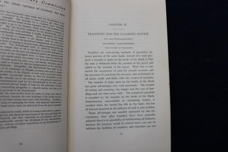 1910 NATIONAL MONETARY COMMISSION SENATE PUBLICATIONS - LOT OF 6 - O 3402