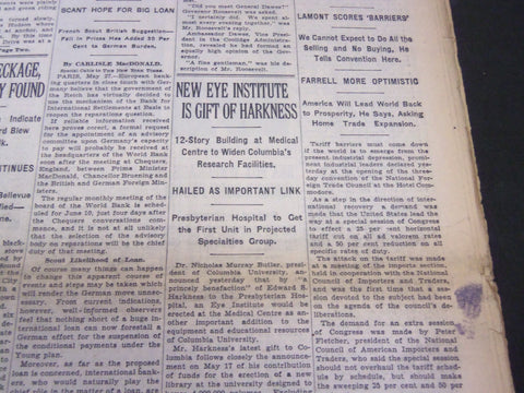 1931 MAY 28 NEW YORK TIMES - NEW EYE INSTITUTE IS GIFT OF HARKNESS - NT 5025