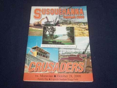 2000 OCT 28 MORAVIAN UNIV AT SUSQUEHANNA UNIVERSITY FOOTBALL PROGRAM - ST 880I