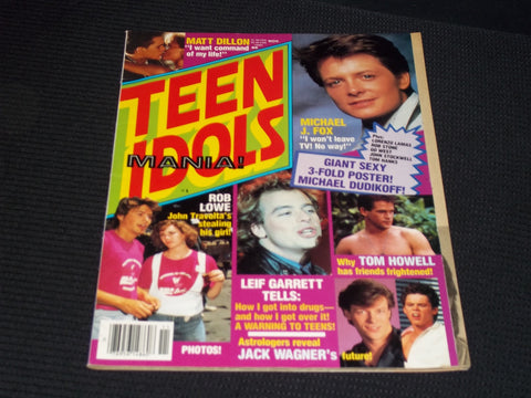 1985 NOVEMBER TEEN IDOLS MAGAZINE - MICHAEL J. FOX FRONT COVER - E 14380