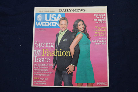 2007 MAR 16-18 USA WEEKEND MAGAZINE - CLINTON KELLY-STACY LONDON COVER - E 18308