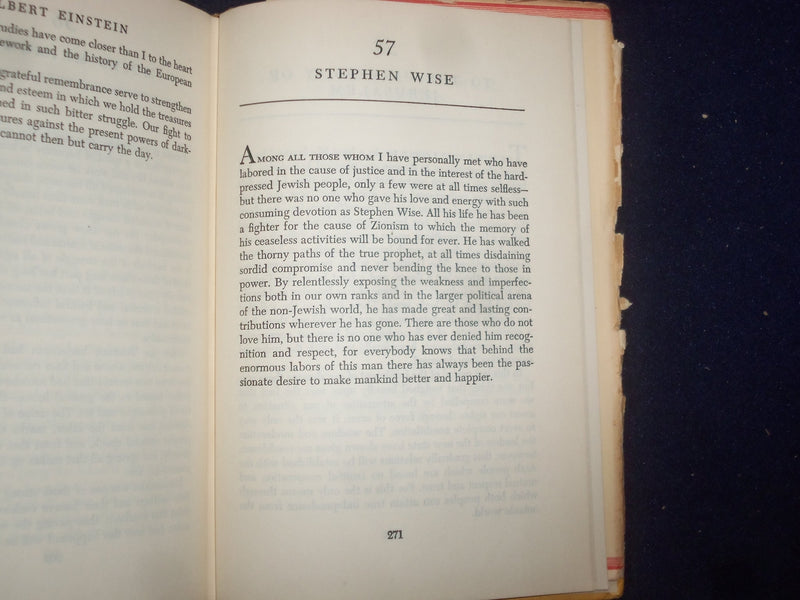 1950 OUT OF MY LATER YEARS HARDCOVER BOOK BY ALBERT EINSTEIN - KD 9115