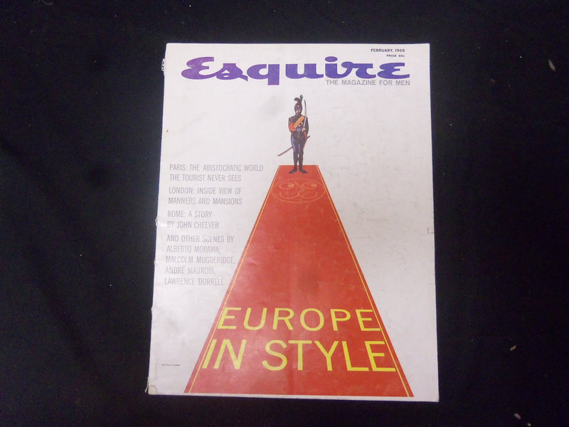 1960 FEBRUARY ESQUIRE MAGAZINE - EUROPE IN STYLE - ST 2591