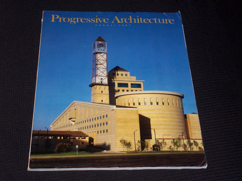 1987 AUGUST PROGRESSIVE ARCHITECTURE MAGAZINE - MISSISSAUGA CITY HALL - E 4108
