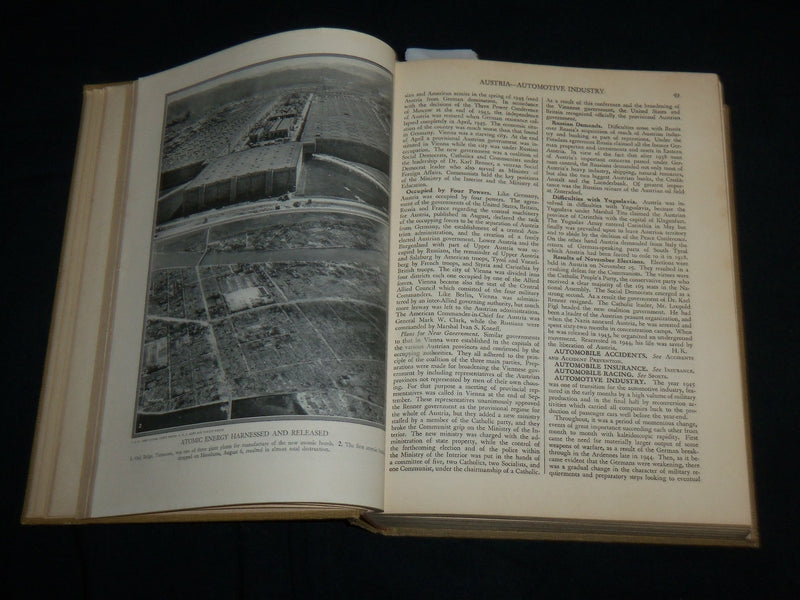 1946 COLLIER'S YEAR BOOK COVERING EVENTS OF THE YEAR 1945 - KD 6822