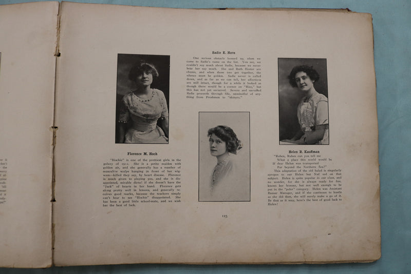 1912 THE RECHAUFFE EASTON HIGH SCHOOL YEARBOOK - EASTON, PENNSYLVANIA - YB 3544